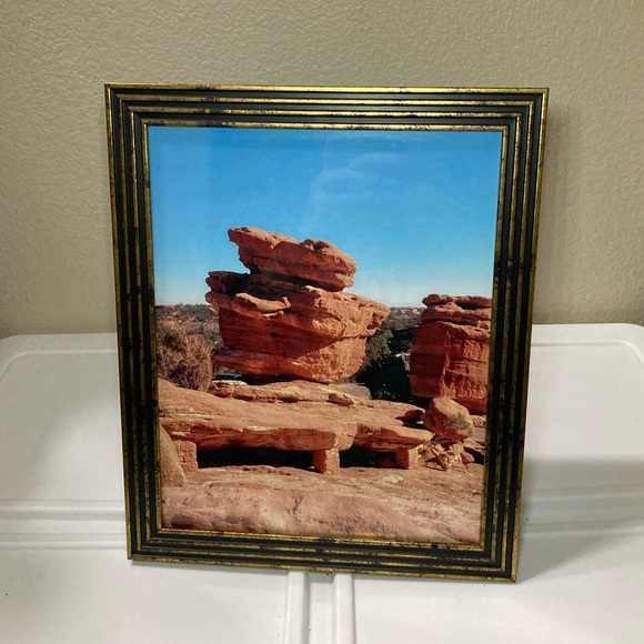 Other - Gold and Black Picture Frame with Scenic Photo